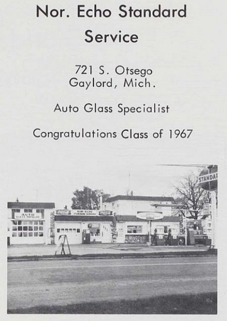Nor-Echo Motel - High School Yearbook Ad (newer photo)